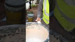 checking our paint for coverage to make sure our costumers are getting the best