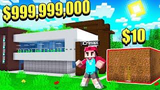 0€ Haus zu 10.000.000€ HAUS in MINECRAFT!