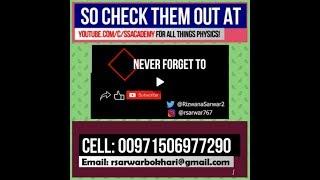 Channel Trailer | Physics | SS Academy #SSACADEMYRIZWANA #Physicsconcepts#rizwanasarwar