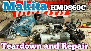 Makita HM0860C Hammer full teardown and repair. Worn, but not worn out yet.