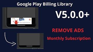 [New version 5] In App Purchase Remove Ads Monthly Subscriptions Part 1 - Demo