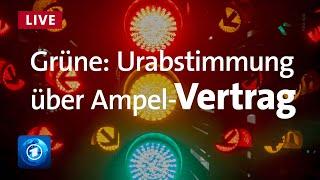 Grüne geben Ergebnis der Urabstimmung über Ampel-Vertrag bekannt