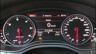 Audi A6 C7 4G - How to find engine code in instruments / dashboard