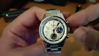 SUGESS EL PRIMERO STYLE DOMED SAPPHIRE 5ATM SWANNECK ST1902 MECHANICAL CHRONOGRAPH WATCH UNBOXING