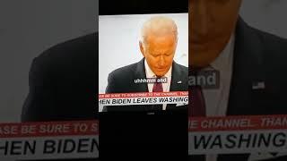 Drooling Joe Biden Freezes With or Without His Teleprompter #joebiden #Shib #Shorts #hairylegs