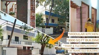 3000 sqftல் புதியதாக Renovate செய்யப்பட்ட 35yrs old building-3bhk independent house | Deekshi Homes