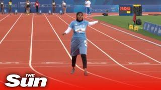 Somali runner sets record for 'slowest ever' 100m after taking over 20 seconds to complete