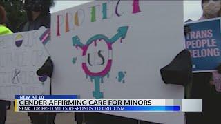 Senator Fred Mills responds to criticism over bill on gender-affirming care for children