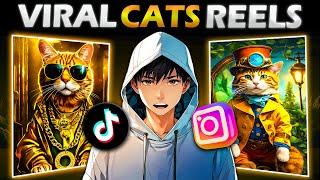 I Found The Most Viral AI CAT VIDEOS MONETIZABLE YouTube Shorts & TikTok CRP ($600/Day)