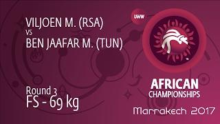 Round 3 FS - 69 kg: M. BEN JAAFAR (TUN) df. M. VILJOEN (RSA), 3-0