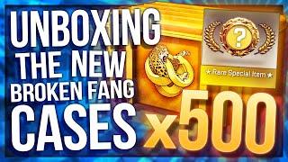 UNBOXING 500 OPERATION BROKEN FANG CASES (INSANE GLOVES)