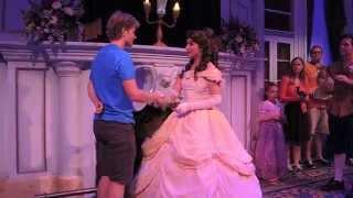 Tommy plays Phillipe the Horse and meets Belle after the show at Enchanted Tales with Belle