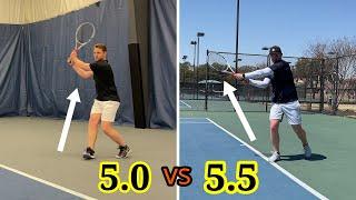 Road to becoming a 5.5 player | USTA 5.0 player improving his backhand