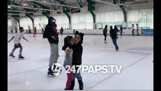 (EXCLUSIVE) Ariana Grande and Pete Davidson Ignore the Drama and go Ice Skating in NYC 07-06-18