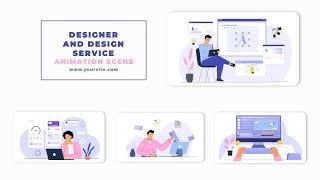 Flat Character Designers and Design Services Animation Scene After Effects