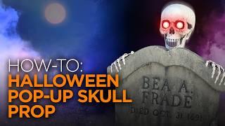 Halloween Pop-Up Skull with GLOWING Eyes!