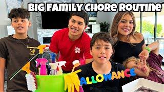 Do We Pay Them? | Family CHORE Routine For 16 People!