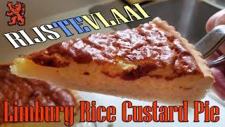 Traditional Rice Custard Pie - Limburgse Rijstevlaai