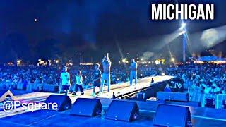 Psquare live in Afro Nation festival Detroit Michigan 2023 with their kids on stage