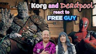 Deadpool and Korg react to Free Guy (2021) - and Nerd Safari react to them!