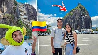 LARIN EN COLOMBIA POR PRIMERA VEZ SUBIMOS LA PIEDRA EL PEÑOL