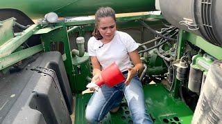 Combines Need TLC Too - Montana Wheat Harvest