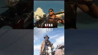 GTA 6 vs RDR 2 early COMPARISON side by side