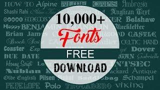 10,000+ Font Free Download || Shashi Rahi