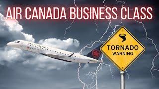 Flug in die Tornadowarnung | Air Canada Regionale Business Class EMB-175