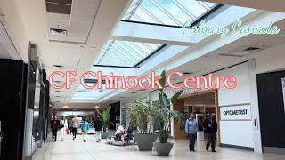 Walk tour in CF Chinook Centre Upper Level - One of the biggest shopping malls in Calgary Canada