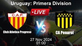  LIVE: Club Atletico Progreso vs CA Penarol - Football Live Score - Uruguay Primera Division