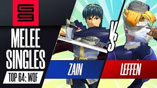 Zain (Marth) vs Leffen (Sheik) - Melee Singles Top 64:  Winners Quarter-Final - Genesis 9