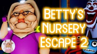 Roblox Betty's Nursery Escape 2 (ESCAPE STORY) PUZZLE OBBY SOLO Gameplay Walkthrough No Death [4K]