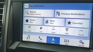 How to use the navigation on the Ford F-150