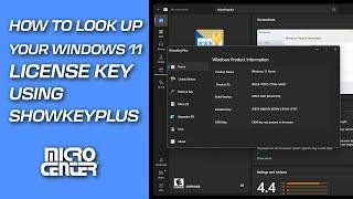 Look Up Your Windows 11 License Key Using ShowKeyPlus | Micro Center Tech Support