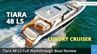 2023 Tiara 48 LS Yacht Walkthrough Video Boat Review