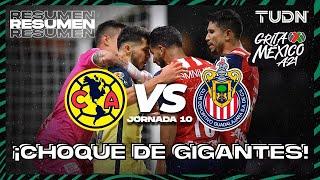 Resumen | América vs Chivas | Liga MX - Grita México AP2021 J10 | TUDN