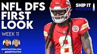 NFL First Look | Week 11 | DraftKings & FanDuel DFS Picks, Plays and Process