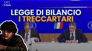 LEGGE di BILANCIO: il gioco dei TRECCARTARI e le tasse nascoste