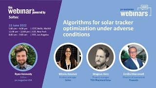 pv magazine Webinar | Algorithms for solar tracker optimization under adverse conditions