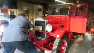 Hand Cranking the 1932 White Hauenstein Beer truck