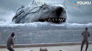 Giant shark mutates emerge to attack humans! | Megalodon Returns | YOUKU MONSTER MOVIE