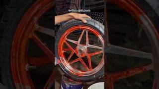 tips menghilangkan warna anodize pada bagian velg #otomotif #shortsvideo #mekanik #tips #tutorial