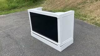 Hand Crafted DJ Booth: Groove Glide Rolling TV Furniture