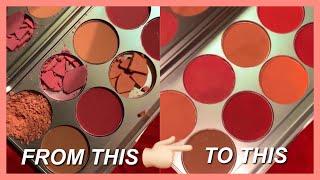 Fix your broken makeup palette in 3 easy steps (without alcohol) | Shrutistry