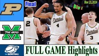 Purdue vs Marshall FULL GAME Highlights | Nov 23,2024 |  College basketball 2024 | Ncaa basketball