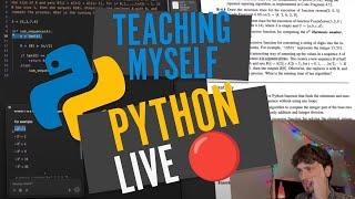 Teaching Myself Python LIVE  | Data Structures and Algorithms in Python + SBM Project | 01-09-2025