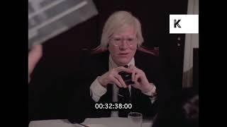 Andy Warhol Taking Photographs, Chelsea Hotel, New York, 1980 | Premium Footage