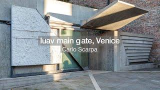 Carlo Scarpa - Iuav main gate, Venice, Italy. 1967. (Built in 1978 after Scarpa's death)