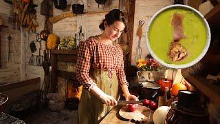 Cooking Dinner in 1820s America - October